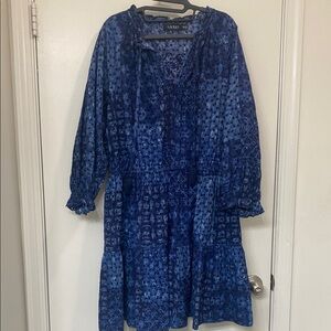 Lauren Ralph Lauren Navy Long Sleeve Dress